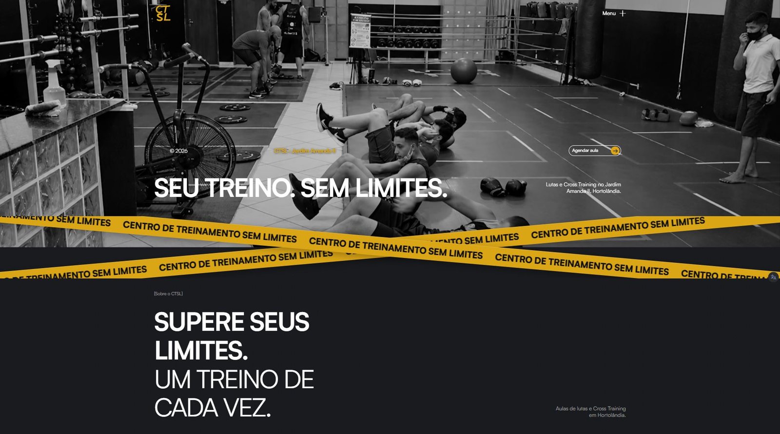 Site do Centro de Treinamento Sem Limites